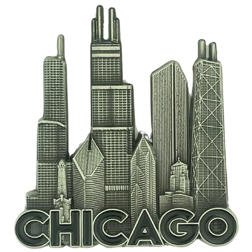 Imán Decorativo Chicago Skyscraper 3 x 2.5 pulgadas
