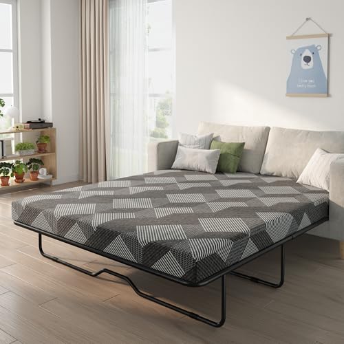 Schow Life 4 inch Queen Size Sleeper Sofa Mattress,Gel Memory...