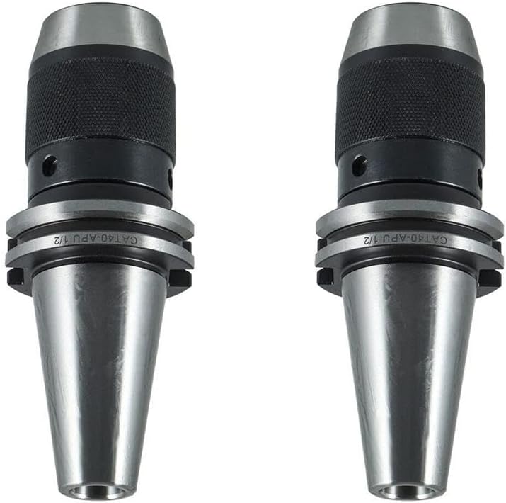 Replace Tool Spare Part for Machines 2x CAT40 Collet Chuck CNC Keyless Drill Chuck 1/2'' for HAAS CAT40 APU13 H/P (#storespl#-20072024-13470)
