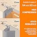 40 Feet Door Weather Stripping for Large Gap, Kerf Door Seal for Easy Installation (Grey)