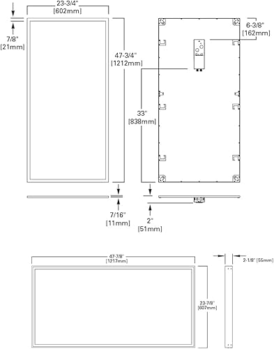 Miniatura 8 de Metalux FPanel - Panel plano LED integrado regulable de 62.2 vatios, 2 pies x 4 pies, color blanco frío