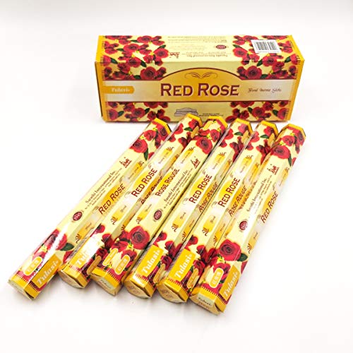 120 varitas de Incienso de (Red Rose) Rosa ROJA varitas de Incienso de Joss 120 Varillas de Incienso de Fragancia casera de Joss Sticks de importación Sabor a (Red Rose) Rosa ROJA