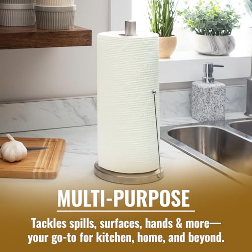 Image of Imvelo 4 Ply Kitchen Tissue Paper Roll - 2 Rolls (80 Pulls Per Roll), Premium (Embossed) Paper Towel