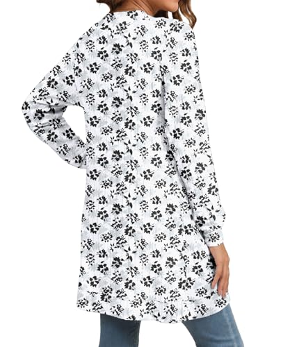 Image of YSYOKOW Cardigan Sweaters for Women Long Sleeve Open Front with Pockets | Long Cardigans for Women Lightweight Soft Casual Dressy Loose Fit Cardigan Sweater with Pockets for Work and Office
