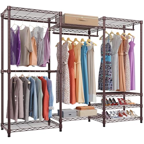 Image of VIPEK V5 Heavy Duty Clothes Rack, Modular Closet System, Bronze