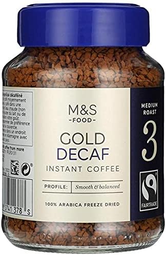 M&S Gold Decaf Instant Coffee medium roast 3, 100g