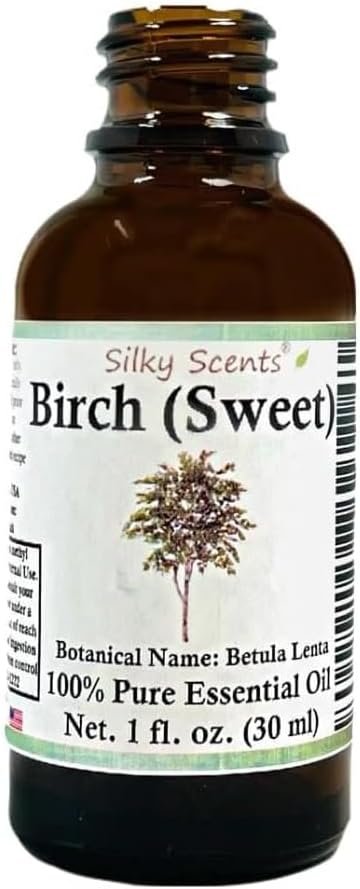 Birch Essential Oil (Betula Lenta) 100% Pure and Natural with Certified Child Resistant Cap 1 fl oz (30 ML)