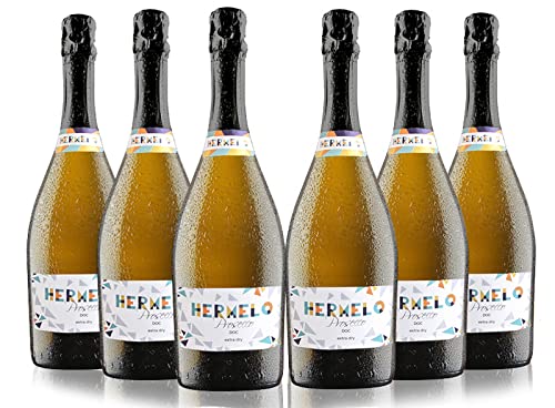 Hermelo Prosecco Doc Treviso Extra Dry, 75 cl (Case of 6)