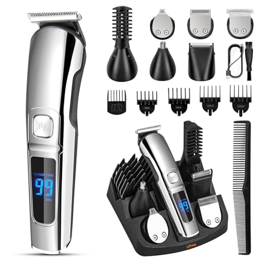 Ufree Beard Trimmer for Men, Waterproof Electric Hair Trimmer Beard Grooming Kit Mustache Trimmer Body Shaver, Cordless Hair Clippers Electric Razor for Men, Gifts for Men
