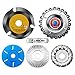 5 Pieces Wood Carving Disc Grinding Wheel Shaping Disc 12 Teeth Wood Polishing Shaping Disc,6 Teeth Wood Turbo Carving Disc,22 Teeth Grinder Chain Disc,4 1/2 Wood Carving Disc (5 PCS)