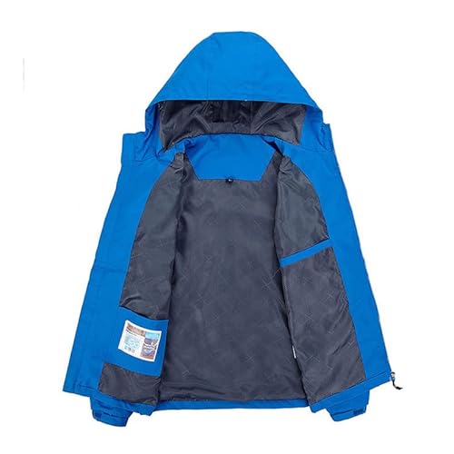 YINENGA メンズ バイクジャケット ネイビー