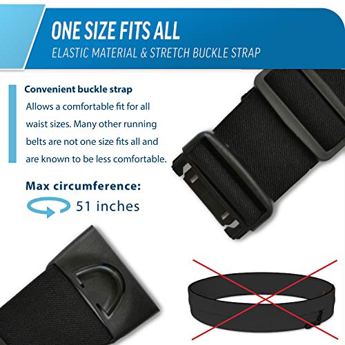 Cinto de corrida melhor pacote de cintura: pochete (ajuste rosa esportivo) comporta todos os telefon