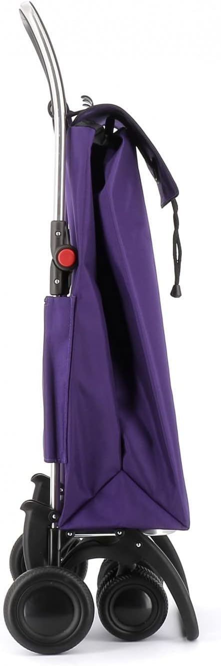 Rolser I-Max MF 4 Wheel 2 Swivelling Foldable Shopping Trolley - Purple