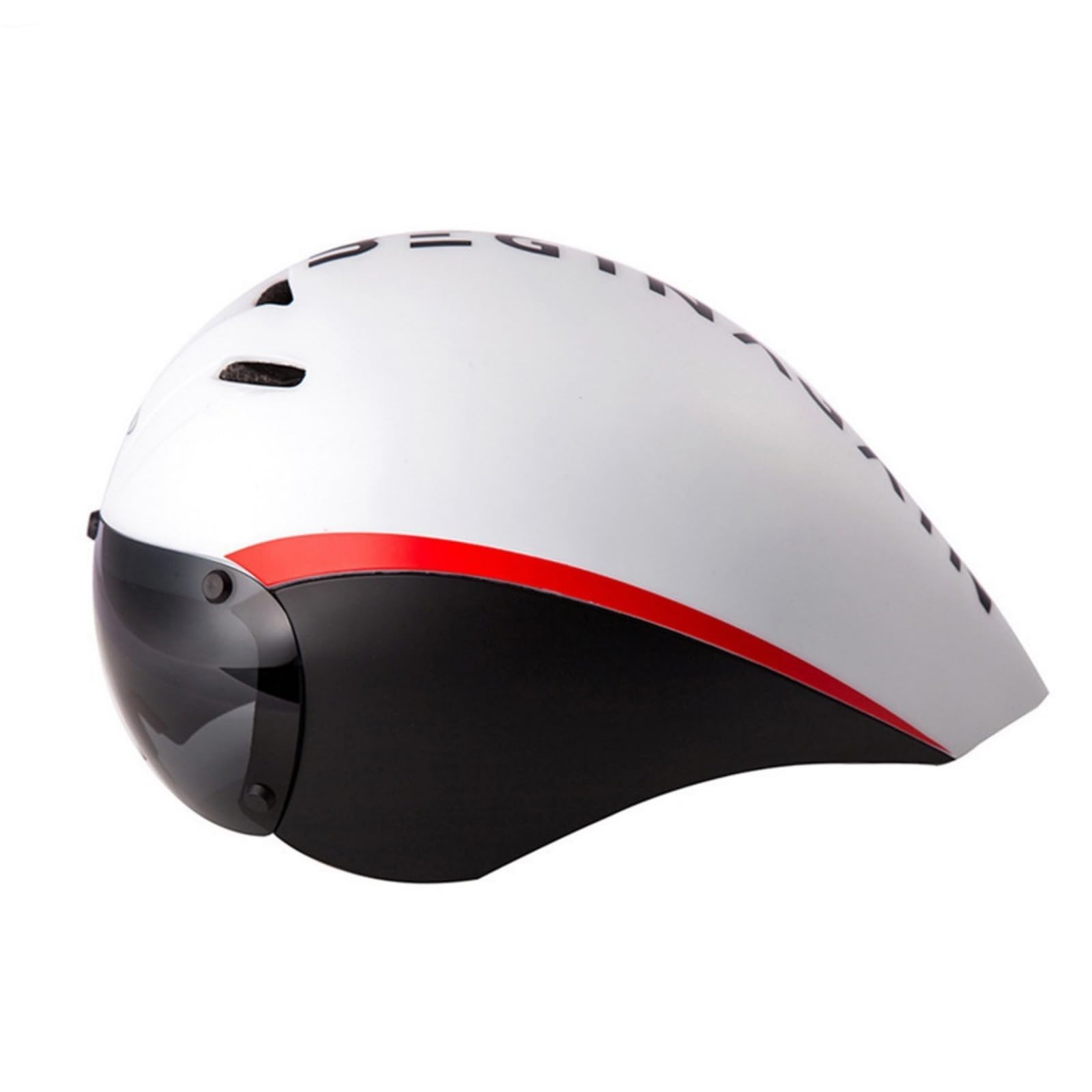 BNF®Aerodynamic Cycling Helmet - Streamlined with Rear Visor, Ventilated & Padded, White-picture-16