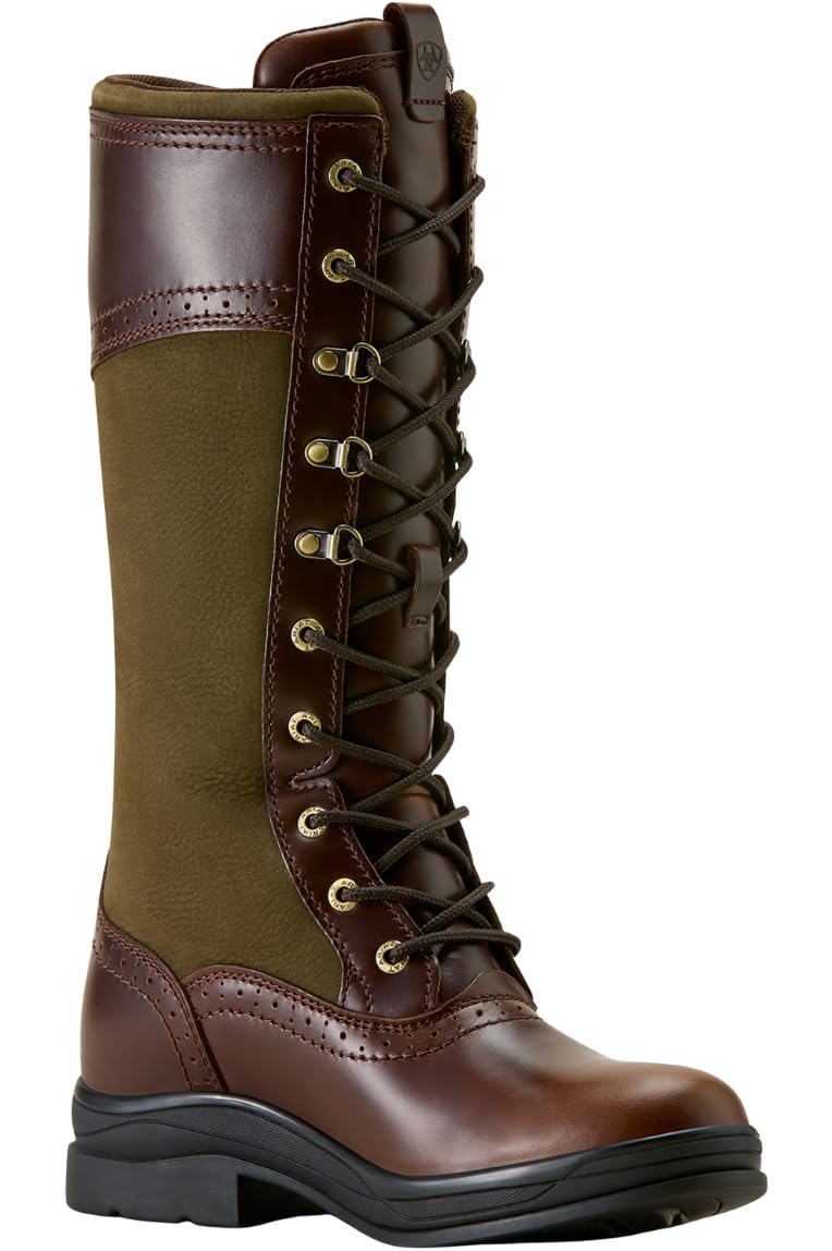 ARIAT Wythburn II H20 wasserdichte Damen-Stiefel, Tabacco Brown/Olive Night