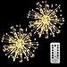 Produktbild Lixada Feuerwerk LED Licht, 150 LEDs Weihnachten Lichterketten mit Fernbedienung dekorative hängende Starburst Lampe für Indoor Outdoor Home Parties Hochzeit Hofgarten (2 Stück)