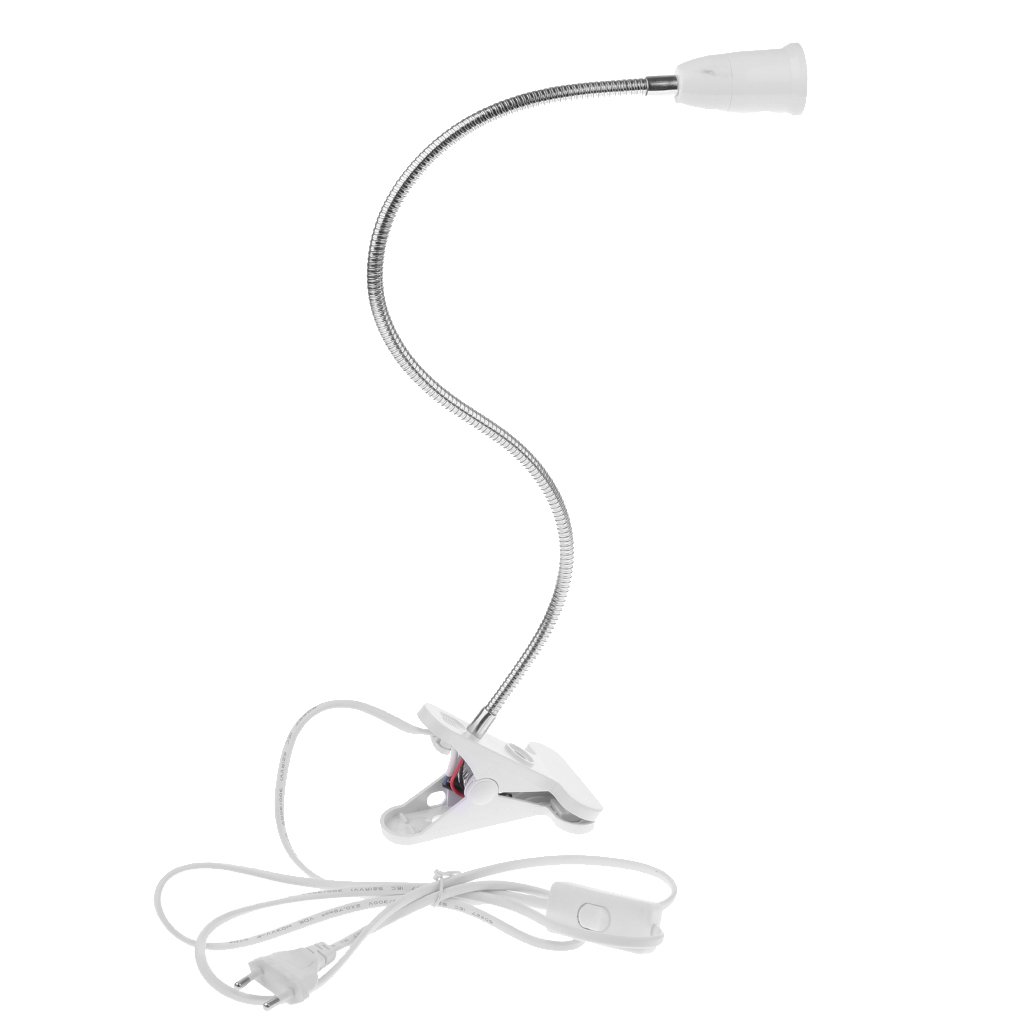 myaddiction e27 flexiable light holder socket simple switch design clip lamp eu plug
