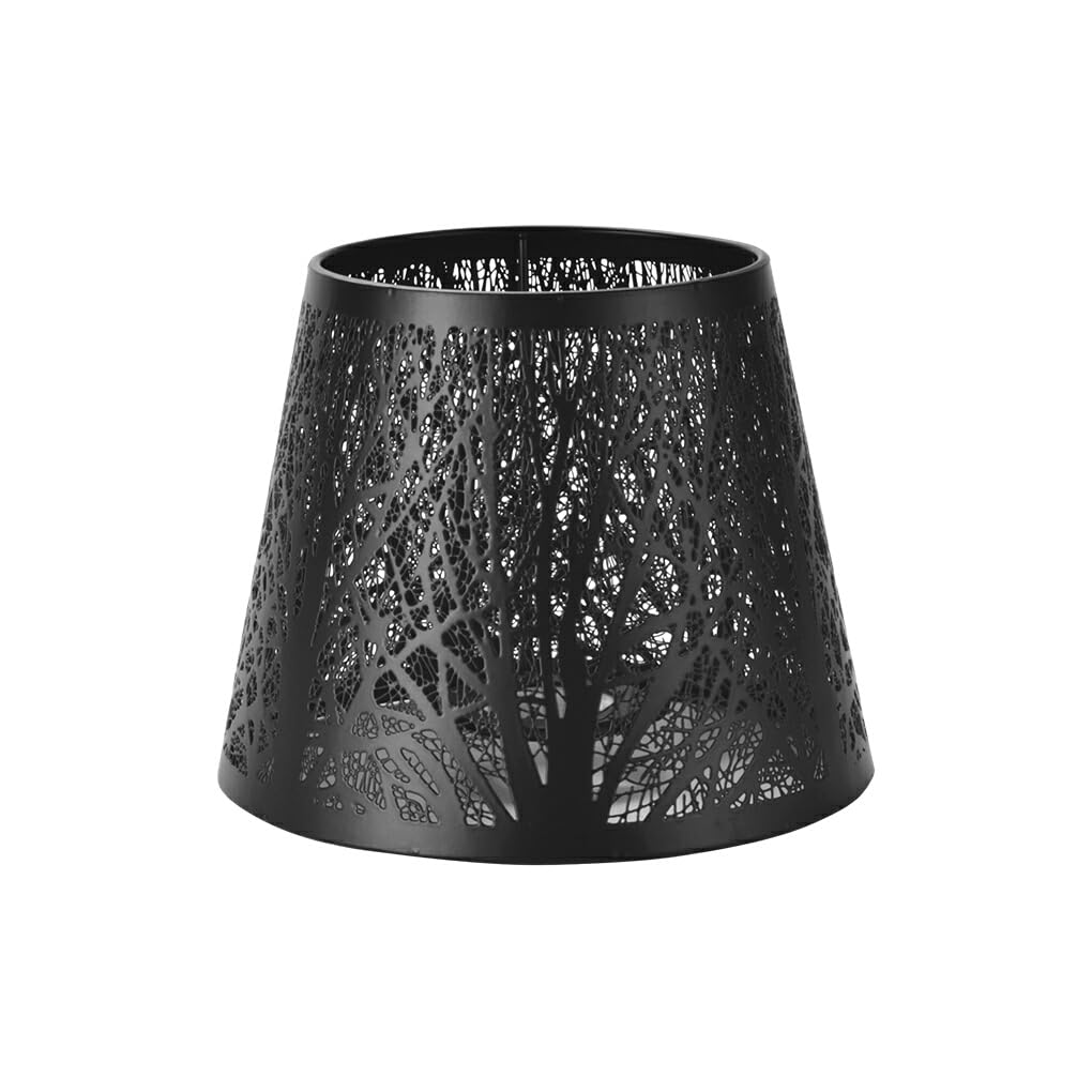 Couvercle d'abat-jour Durable, Installation facile et effet de lumière douce, abat-jour en métal élégant pour la décoration de la maison, écologique, noir