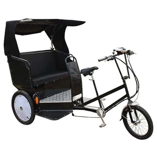 Eco Friendly Electric Pedicab 3 Seater Motorized Tricycle Taxi Bike