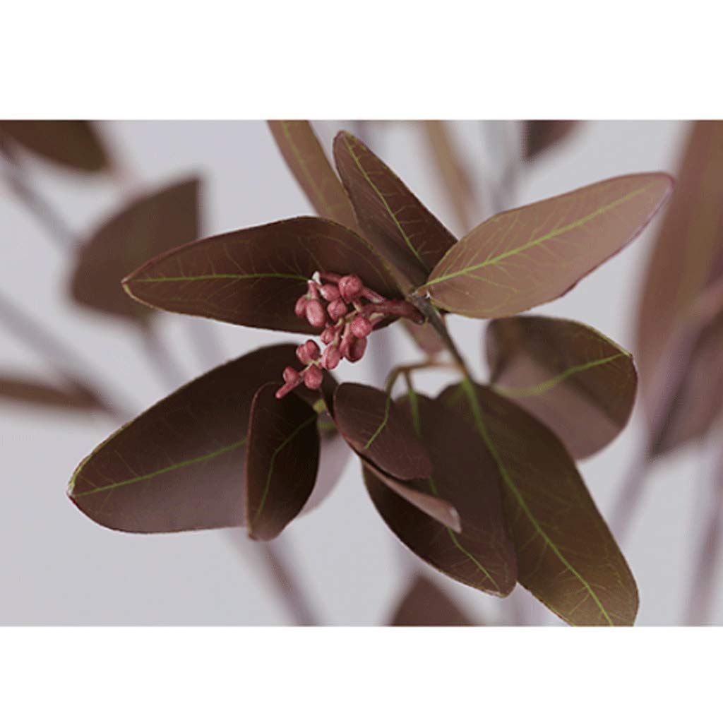 Eucalyptus sztuczne kwiaty z oddziałów owocowych domowe dekoracje domu salon stół kreatywny kwiat wazon ozdoby kwiatowe (Color : C)