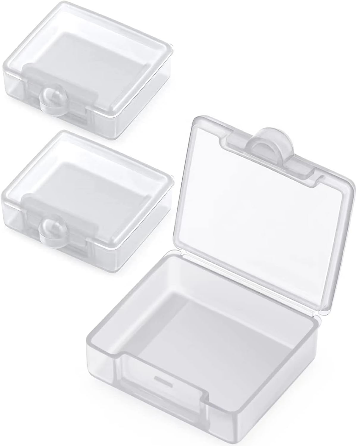 Barhon Small Pocket Pill Case(3 Pack), Daily Single Pill Box Organizer Portable for Purse Travel, Mini Pill Container for Pills Vitamin Fish Oil Supplements (White)