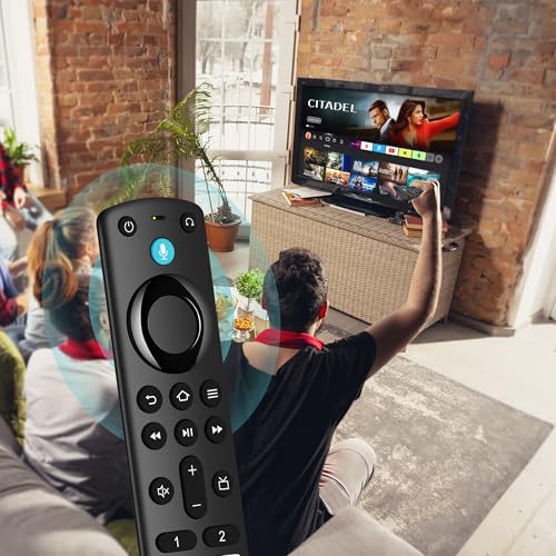 Replacement Remote Control Compatible with Fire Smart TV Stick & TVs Cube, for Insignia TV FireStick Remote (2nd Gen/3rd Gen/4K/Lite/4K Max) with Voice Control