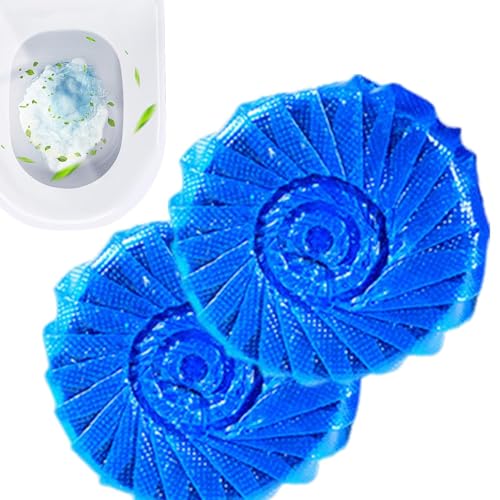 Confezione da 2 pastiglie per WC automatiche per WC | Detergente per WC a lunga durata, linguette per la pulizia del WC del bagno per macchie difficili