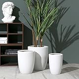 観葉植物鉢 フラワーポット ガジュマル タイプ1 ポトス 室内用プランター 園芸用品 盆栽 庭木鉢 鉢カバー 深鉢 高い 深鉢 穴あけ おしゃれ植木鉢 アンティーク 陶器植木鉢大 軽い鉢 北欧風 リビング オフィス インテリア 21*27cm いい雰囲気出す [XCZYL]