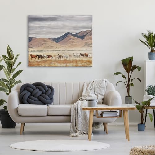 Stupell Industries Western Horses Roaming, 36 x 48 Inch Canvas Wall Art - image 3