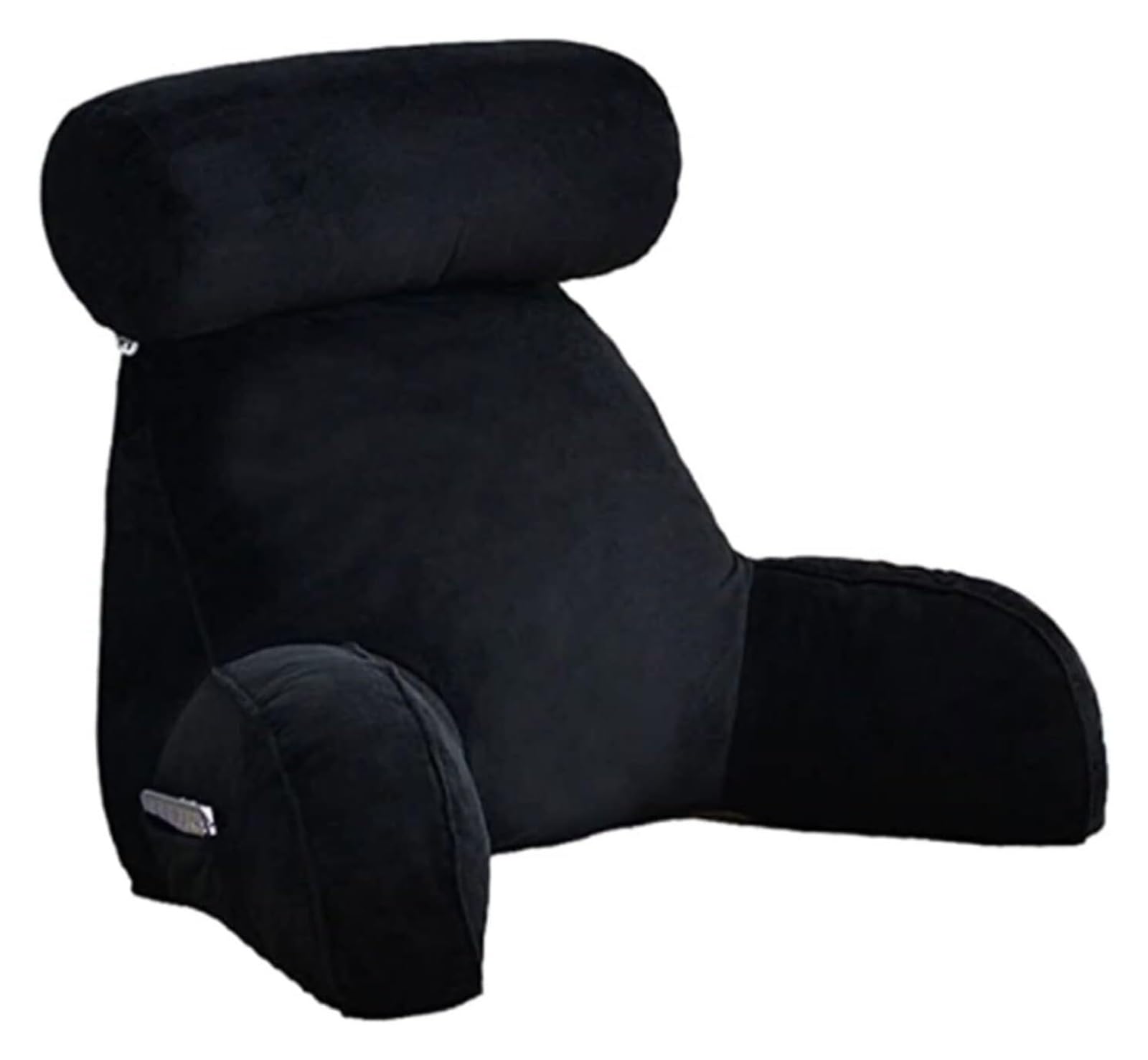 Iulgfsc Black Reading Pillow， Reading Pillow With Support Arms,Lumbar Cushion