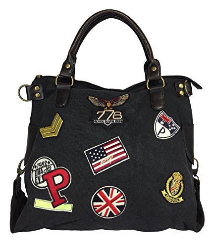 Fashion&DU PATCHES STERN - Borsa a tracolla US
