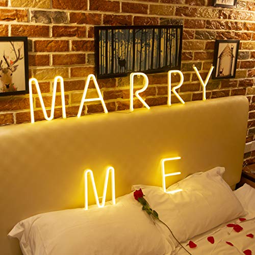 Image of Neon Number Sign Wall Decorative Neon Lights Warm White Alphabet Letter Lights Night Lamp for House Bar Pub Hotel Beach Recreational, Kids Room, Living Room, Birthday Wedding Party Decor - 8 (Eight)