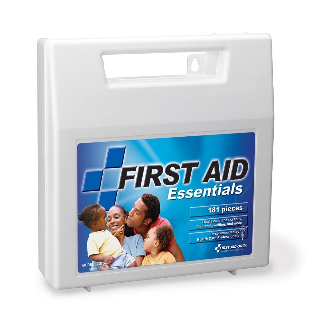 All-Purpose Portable Compact First Aid Kit for Minor Cuts, Scrapes, Sprains & Burns, Ideal for Home, Car, Travel and Outdoor Emergencies, 161 Pieces