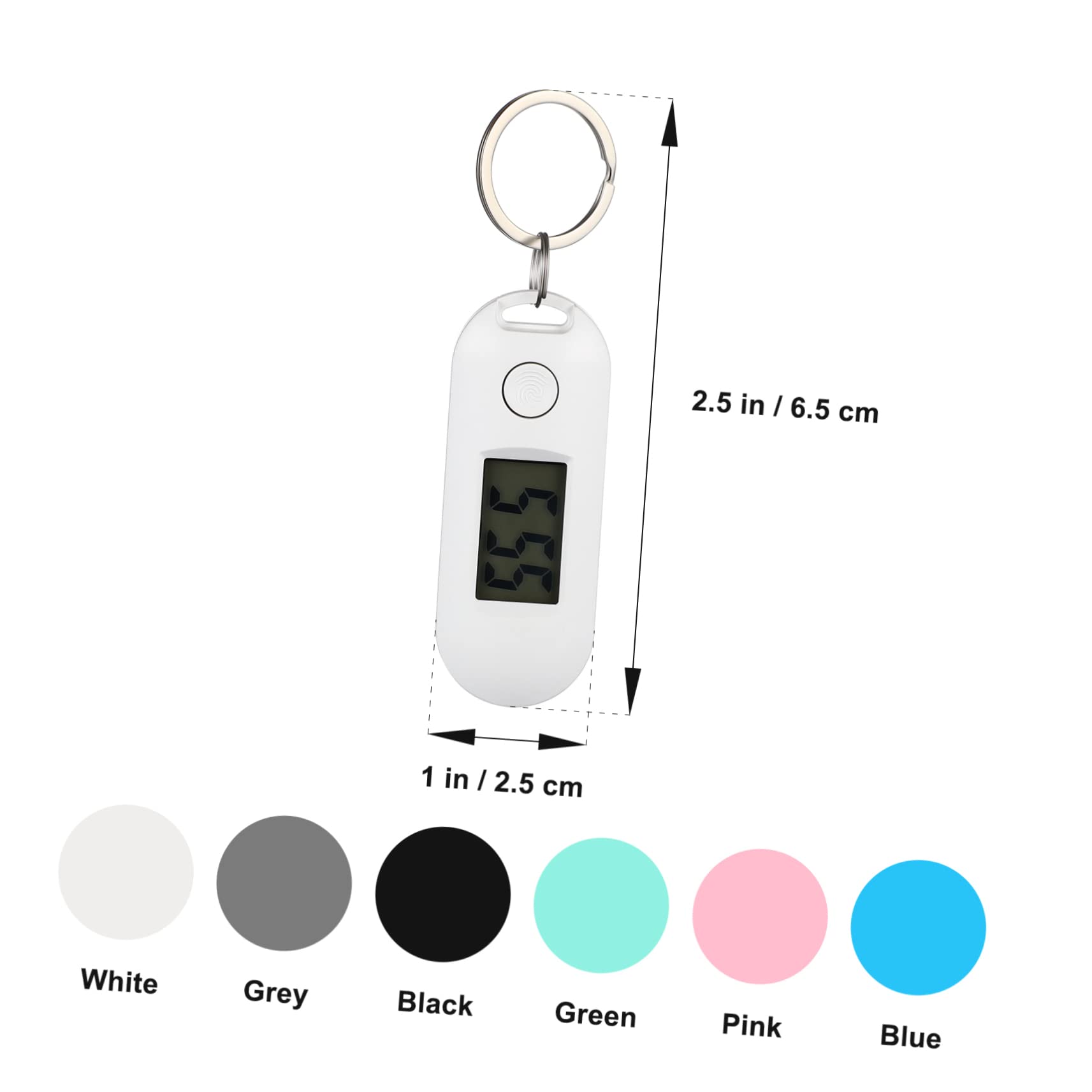 NUOBESTY Relojes Electrónicos De Silenciosos Pack De Relojes Portátiles para Estudiantes Verde Azul Negro Rosa Gris Diseño Compacto Y De Usar para Y Exámenes 6 Piezas X 3