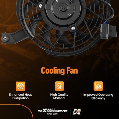 Image of maXpeedingrods 4WD Condenser Fan Assembly Radiator for Lexus GX470 03-09 | 8859060060 LX3120104 1KPTY0601006