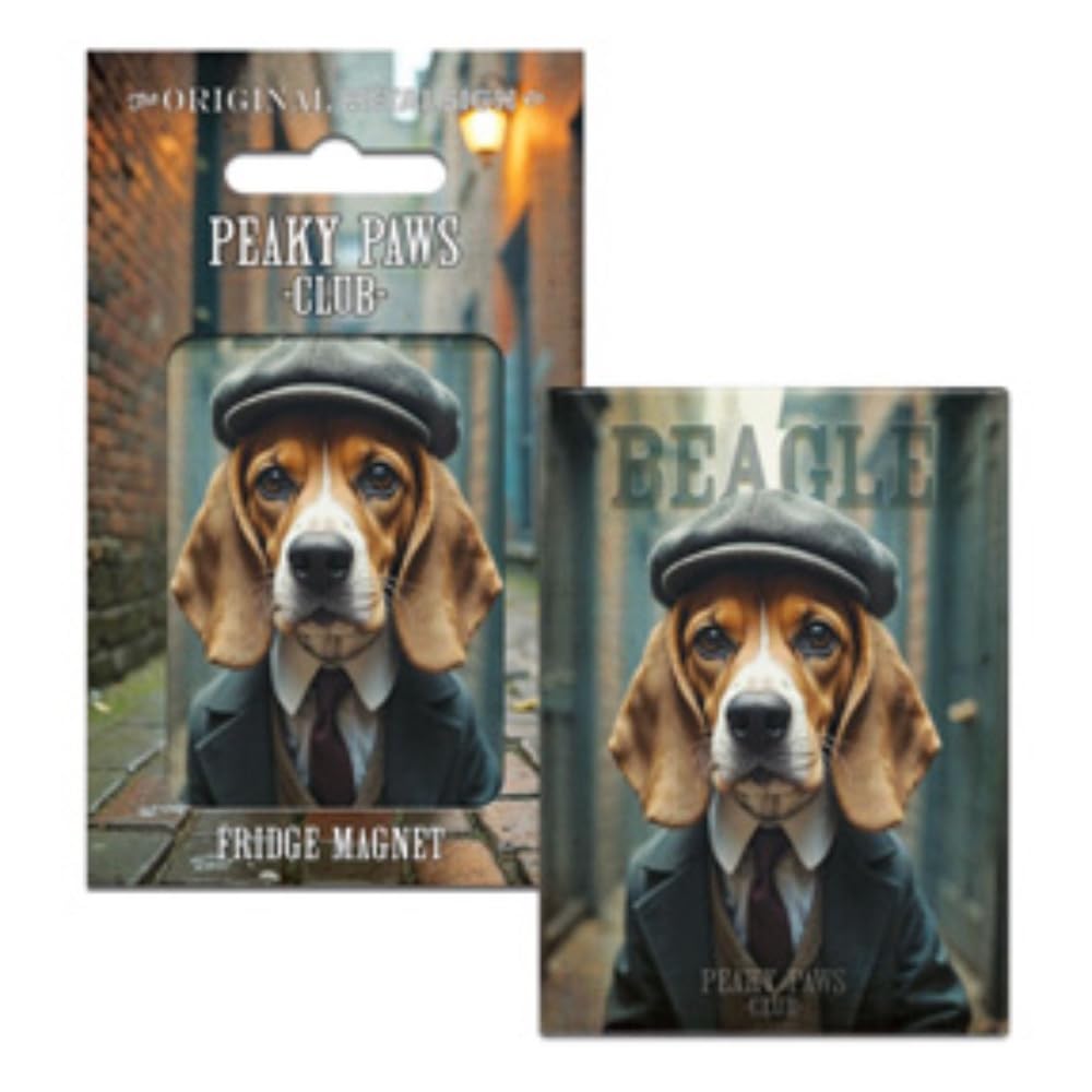 Fridge Magnet (65 x 90 mm) - Peaky Paws Club - Beagle