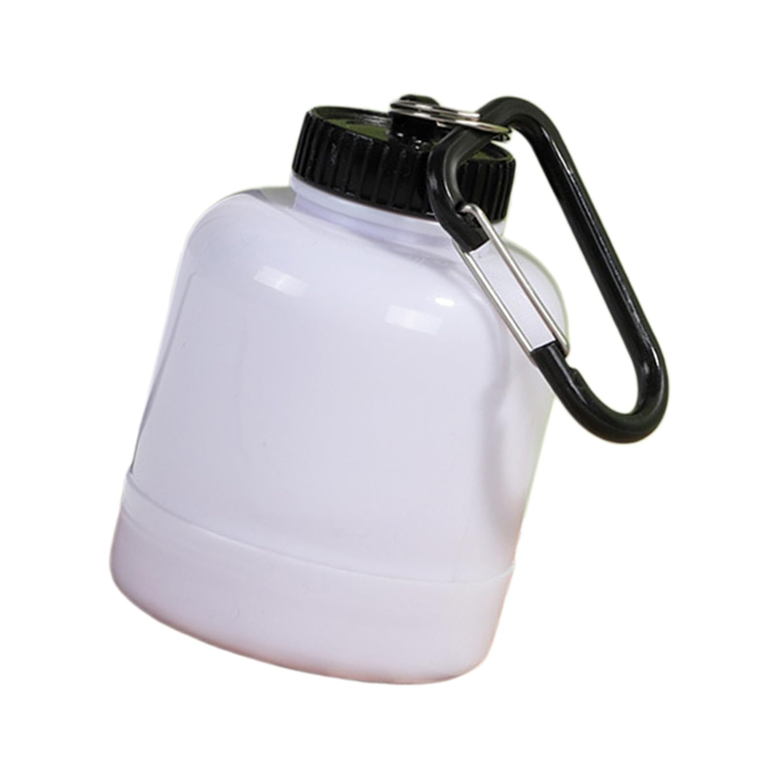 Msioytog Protein Powder Jar with Carabiner Portables Shaker Cartridges, Suitable for Outdoor Sports, Gym Fitness Protein Powder Jar with Carabiner
