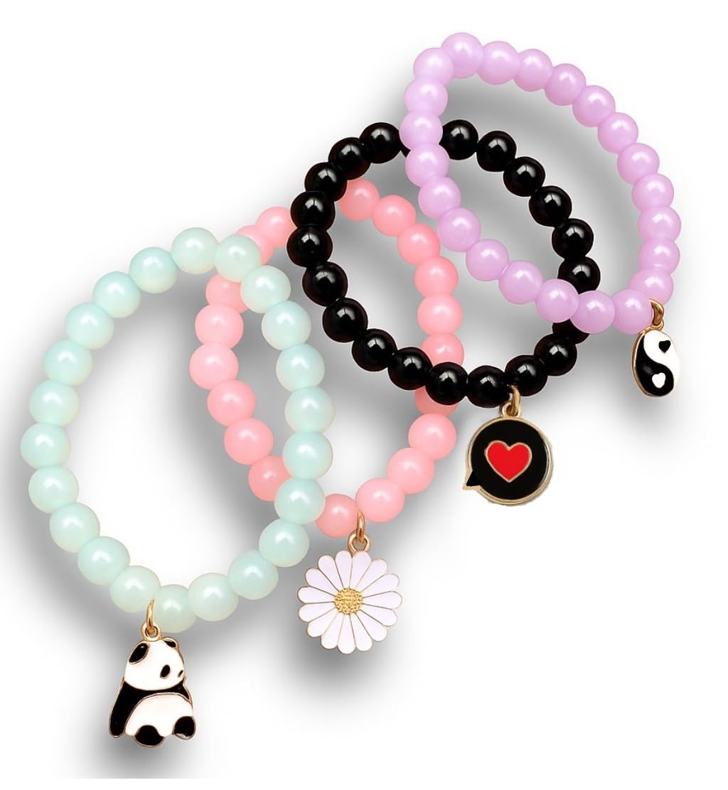 Adjustable Bead Bracelet Set – Matching Friendship Bracelets for Couples, BFF, Men & Women – Stylish Hand Jewelry Gift