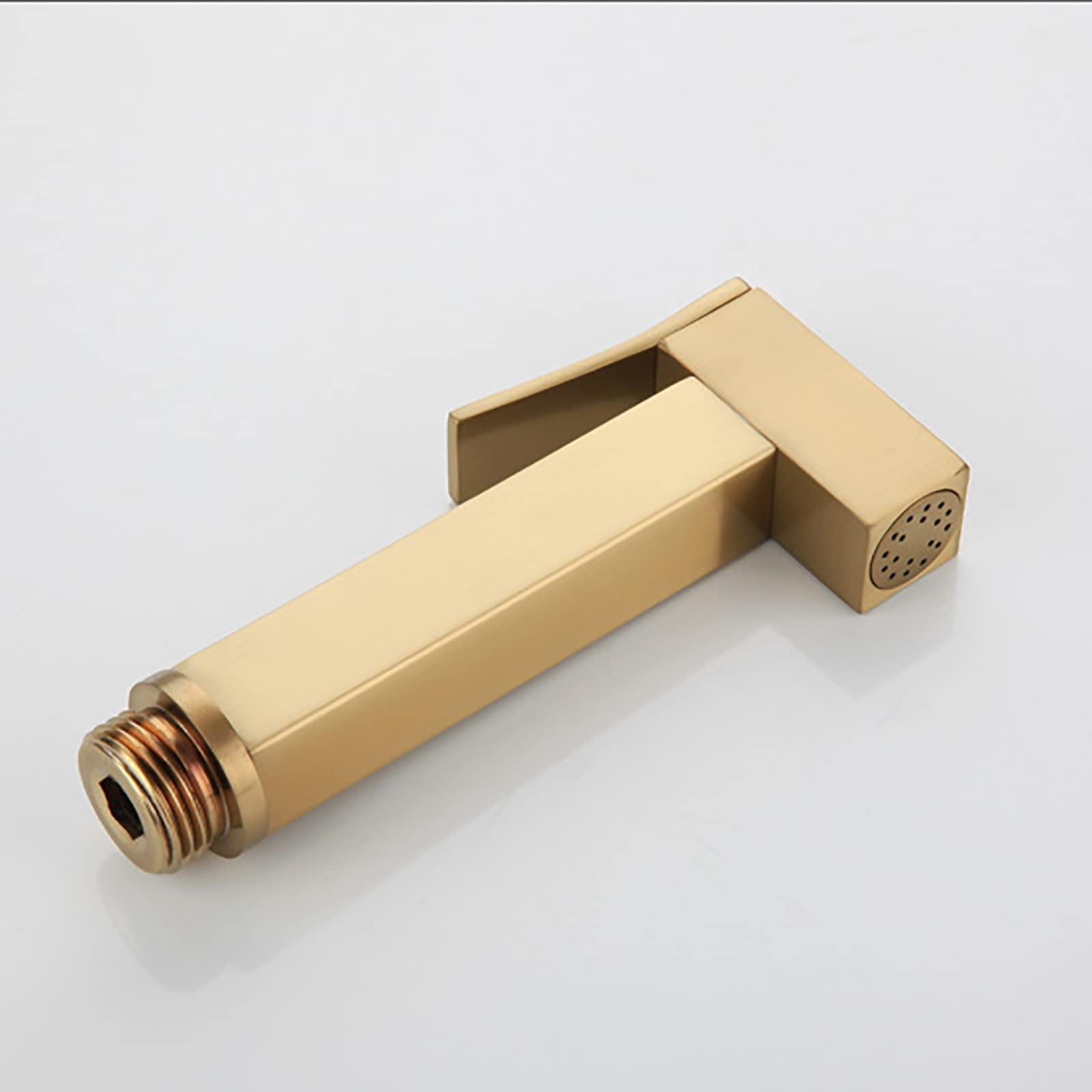 Szczotkowany złoty opryskiwacz ręczny do toalety, zraszacz do pieluch dla niemowląt, opryskiwacz toaletowy do ciepłej i zimnej wody, montowany na ścianie mosiężny zestaw spryskiwaczy ręcznych