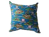 Pflegehinweis: 30 Grad Fitzibiz Kinderkissenbezug Wikinger, Streifen, Wikingerdruck, rot/weiß, bunt, 40x40cm auch in anderen Größen verfügbar