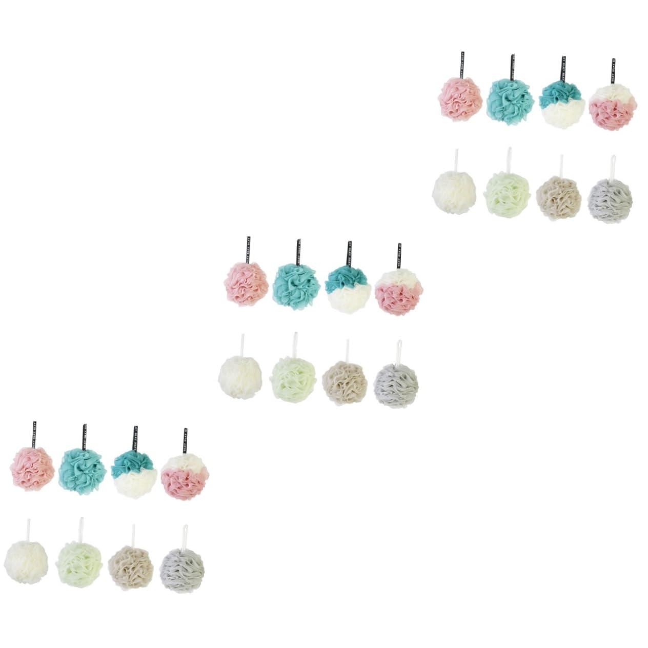 Healvian 24 Piezas bola de ducha dry soon esponja baño accesorio baño accesorios baño baños complementos casa de banho accesorios baño accesorios esponjas suave Bola de baño flor de baño