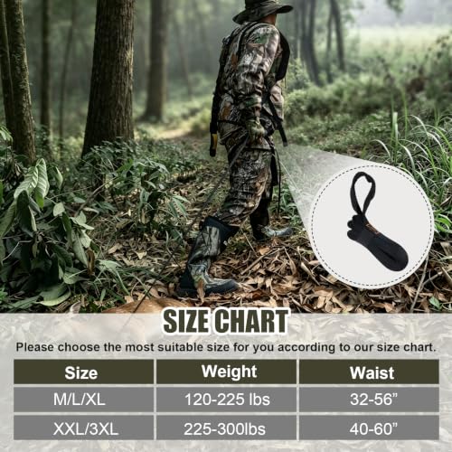 Image of Kalkal Tree Stand Harness, Hunter Safety System Harness for Tree Stand, Lightweight Padded Hunting Safety Harness for Men