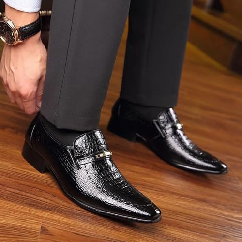 UOQAPRE Men's Oxfords Formal Dress Shoes Classic Oxford Dress Shoes Formal Business Full Leather Shoes for Men3