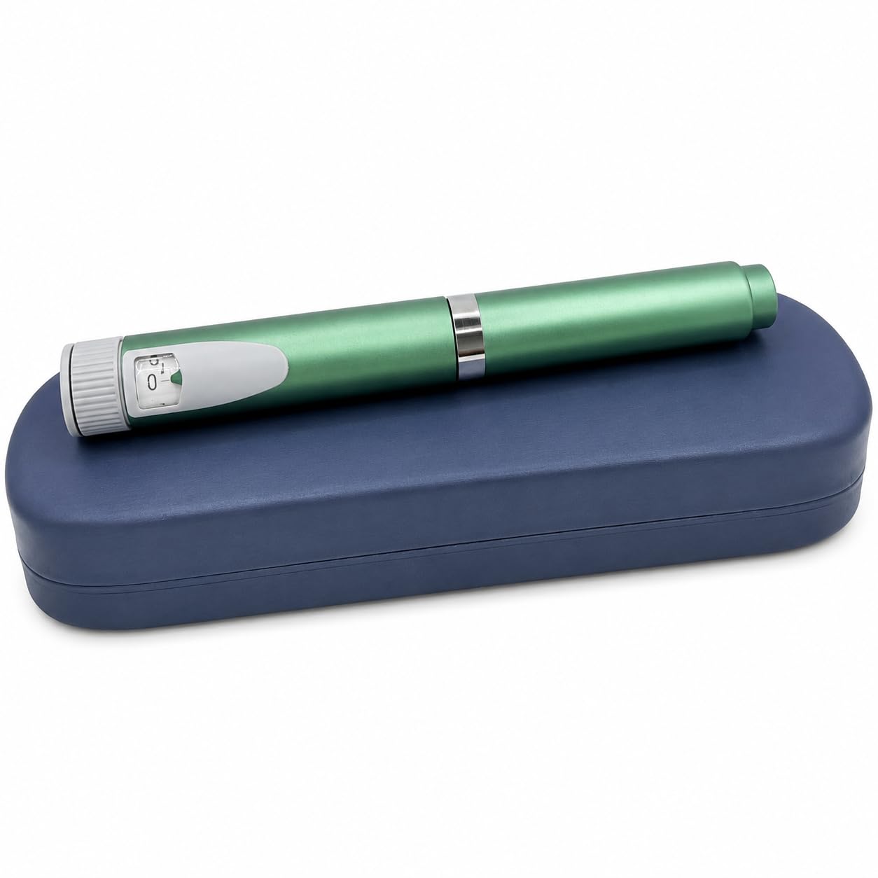 Stylo injecteur à insuline/peptide réutilisable avec étui de voyage rigide, compatible avec les cartouches standard de 3 ml, kit compact et portable