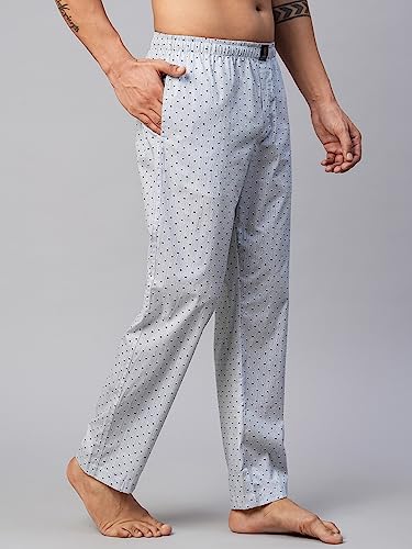 Image of Urban Scottish Men's Lounge Pants 100% Cotton Men's Lounge Night Pant Comfortable Leisure-Wear Lower with an Elastic Waist-Band and Regular Fit Track Pants, Machine Washable Stay at Home