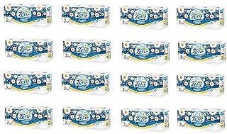 Zefir 128 rolek papieru toaletowego, 157 arkuszy, papier rumiankowy, papier toaletowy, 3-warstwowy zapach rumianku