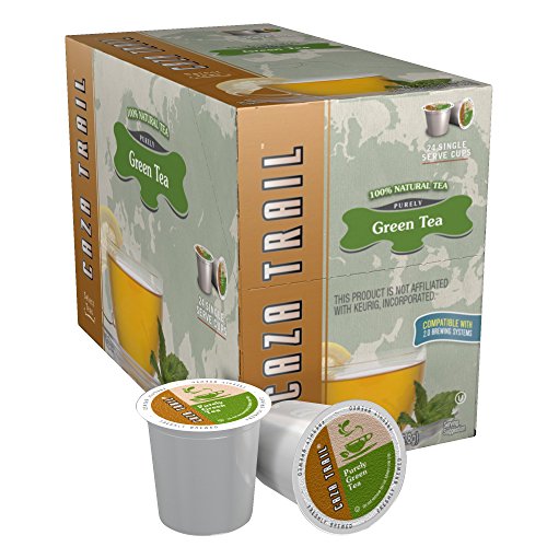 Caza Trail Tea, Green Tea, 24 Single Serve Cups