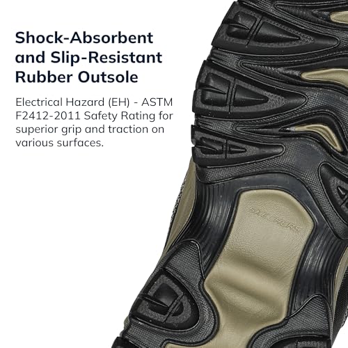 Image of Skechers Men's Cankton Steel Toe Construction Shoe - Electrical Hazard Rated, Memory Foam
