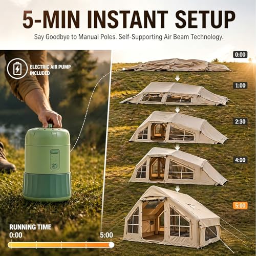 Carpa inflable lujo para camping, 1 persona miniatura 4