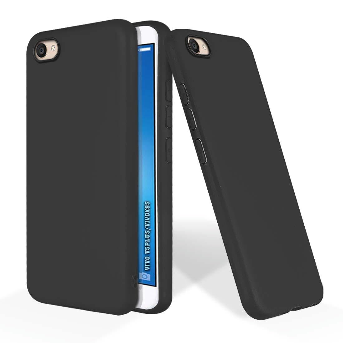 PrintWhiz Soft Silicone Mobile Back Cover Compatible with Vivo V5 Plus, Vivo X9s | Shockproof Protective Case/Cover with Full Edge Protection (Plain Black)($BL-VIV-V5PLU) (B0CST17TS1) Amazon Price History, Amazon Price Tracker